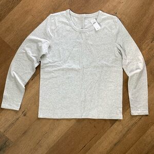 GAP Heather Gray Long Sleeve Tee